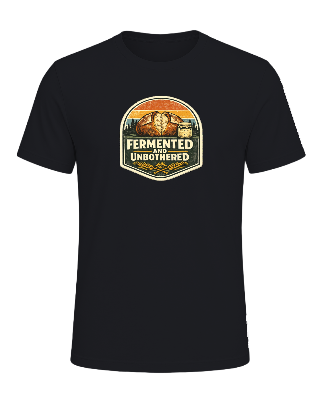 Fermented And Unbothered Tee — Vintage Black