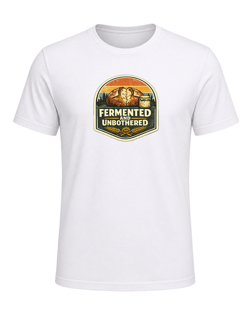 Fermented And Unbothered Tee — White
