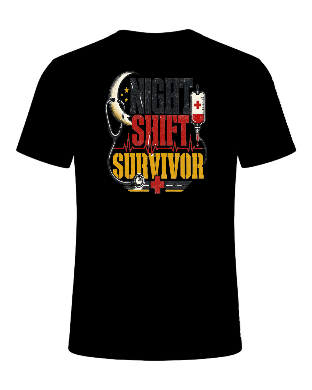 NIGHT SHIFT SURVIVOR — Black