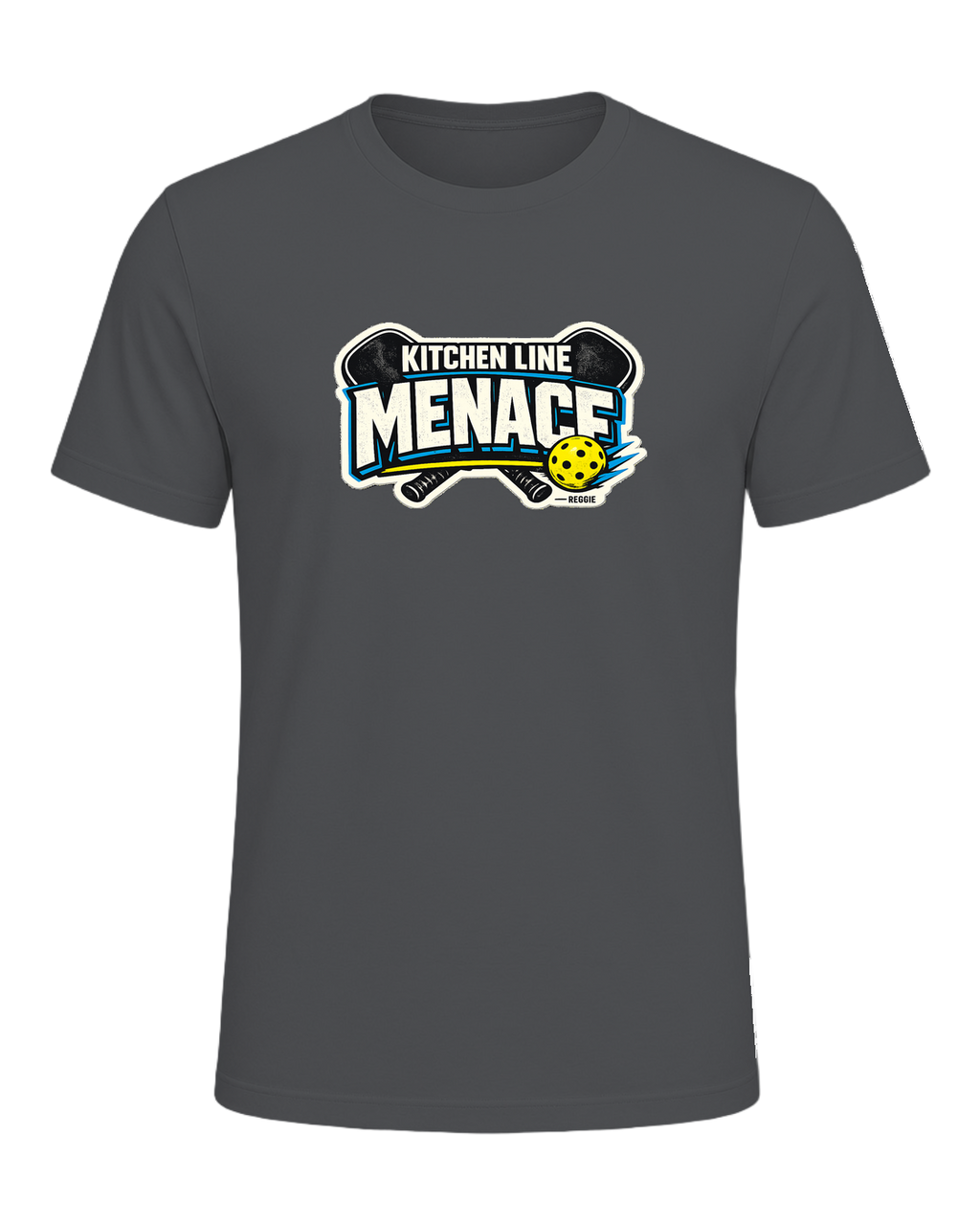 A bold pickleball tee for players who become a menace at the kitchen line. — Asphalt