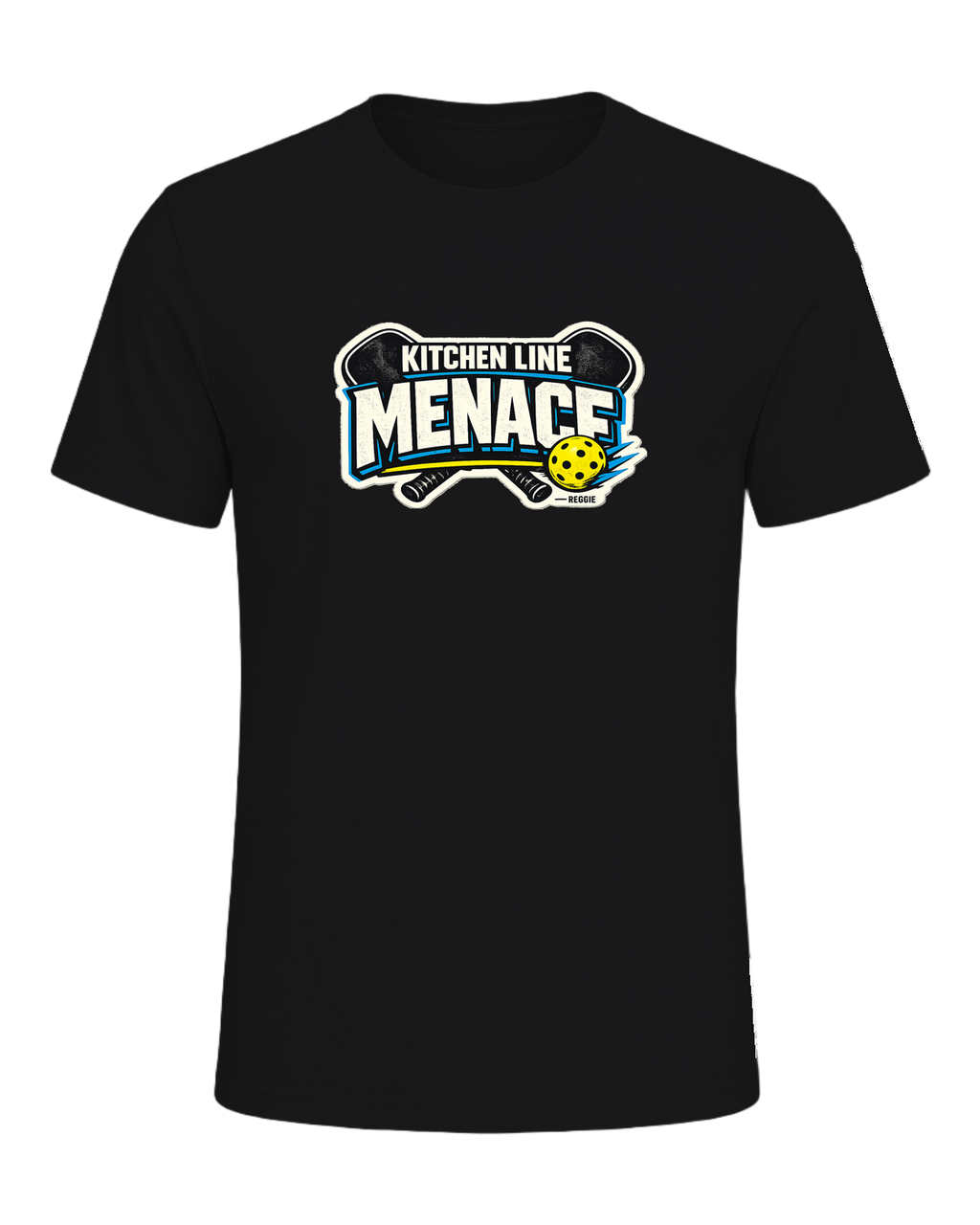 A bold pickleball tee for players who become a menace at the kitchen line. — Dark Grey Heather