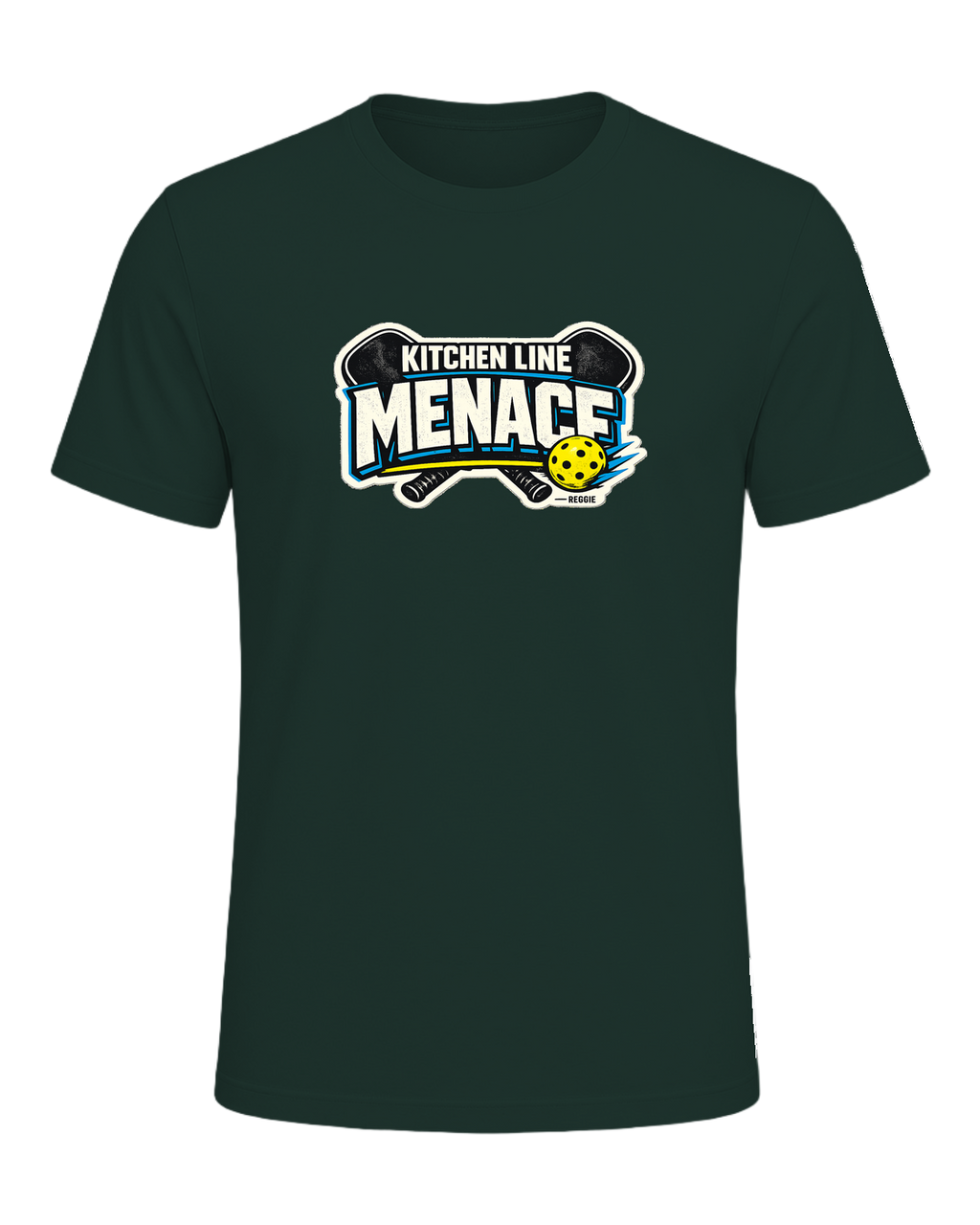 A bold pickleball tee for players who become a menace at the kitchen line. — Forest