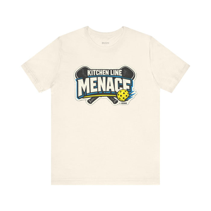 Pickleball Player T-Shirt — A Menace at the Kitchen Line