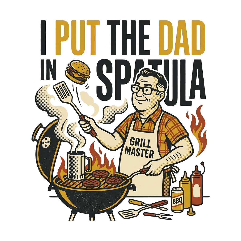 I PUT THE DAD IN SPATULA