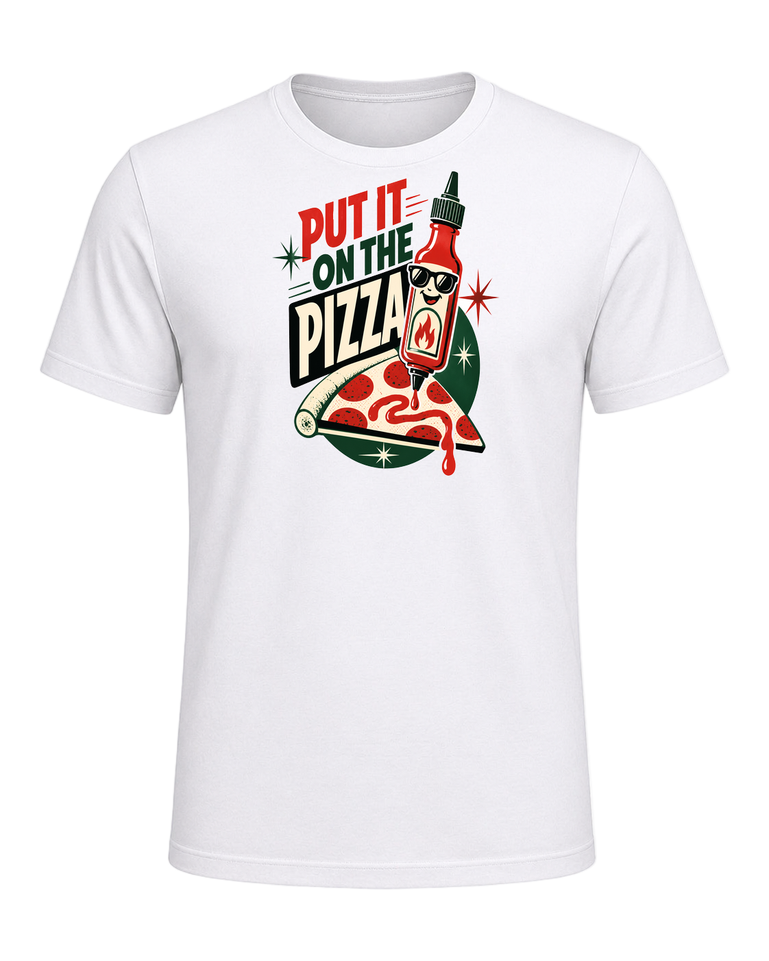 PUT IT ON THE PIZZA — White
