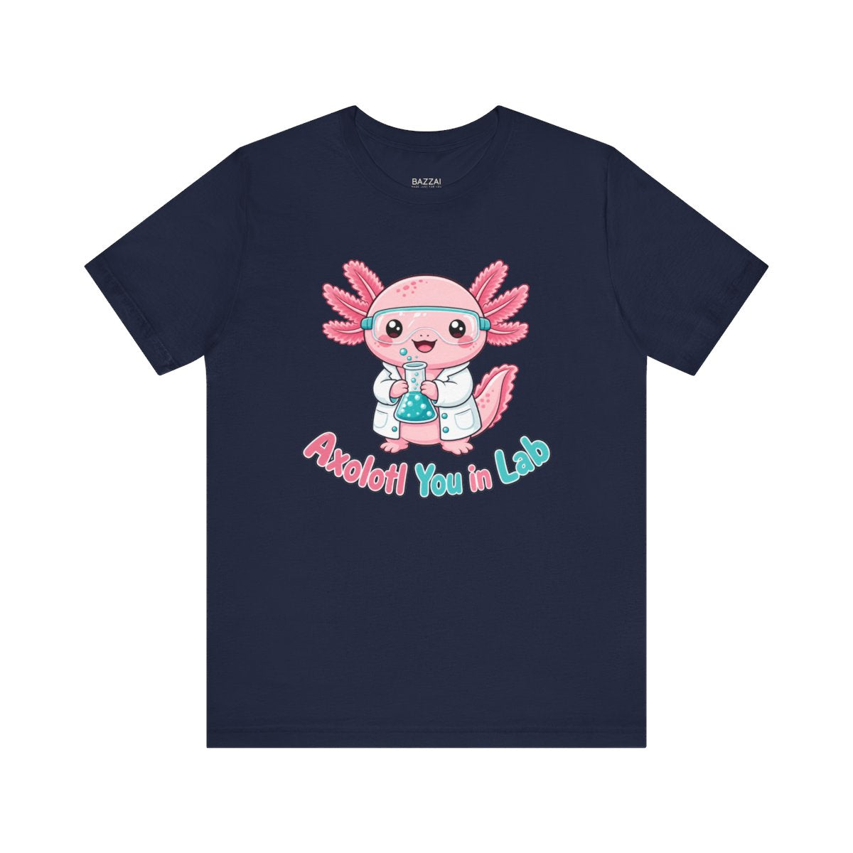 Axolotl Gift T-Shirt — Permanently Delighted — t-shirt design