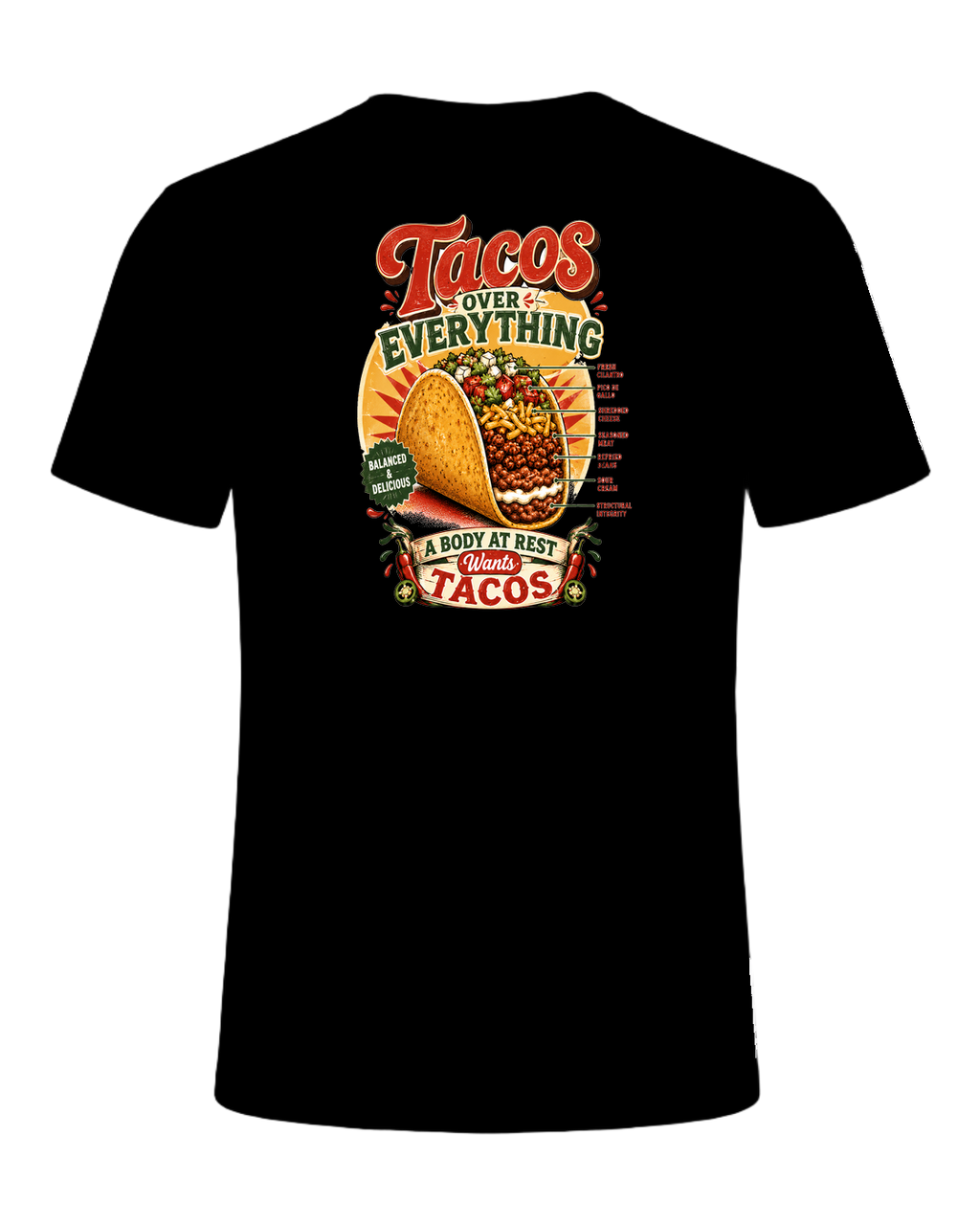 Tacos Over Everything — Black