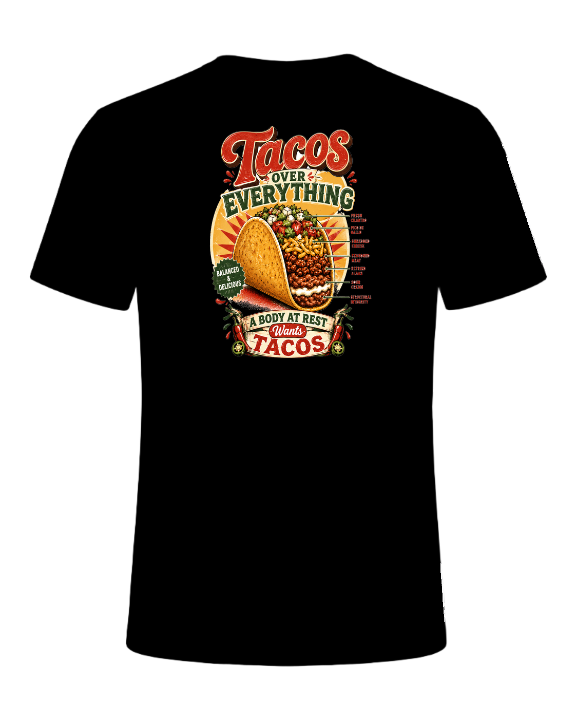 Tacos Over Everything — Black