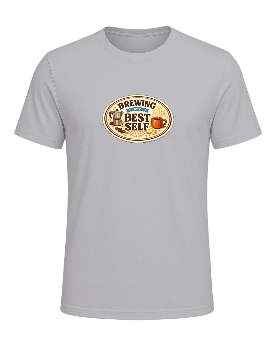 Brewing My Best Self Tee — Athletic Heather