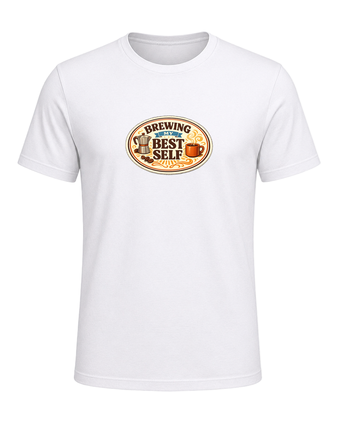 Brewing My Best Self Tee — White