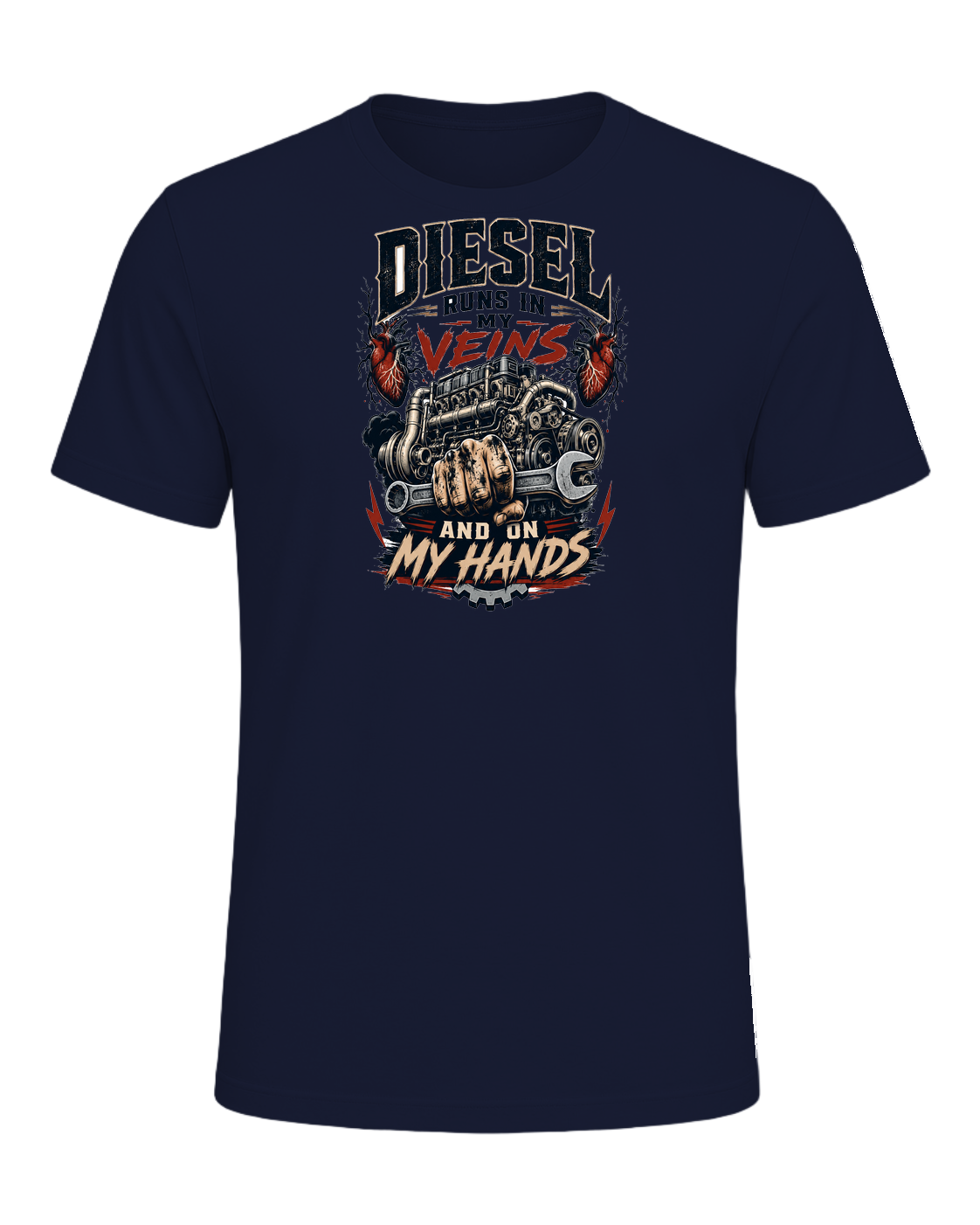 Diesel runs in my veins and on my hands — Navy