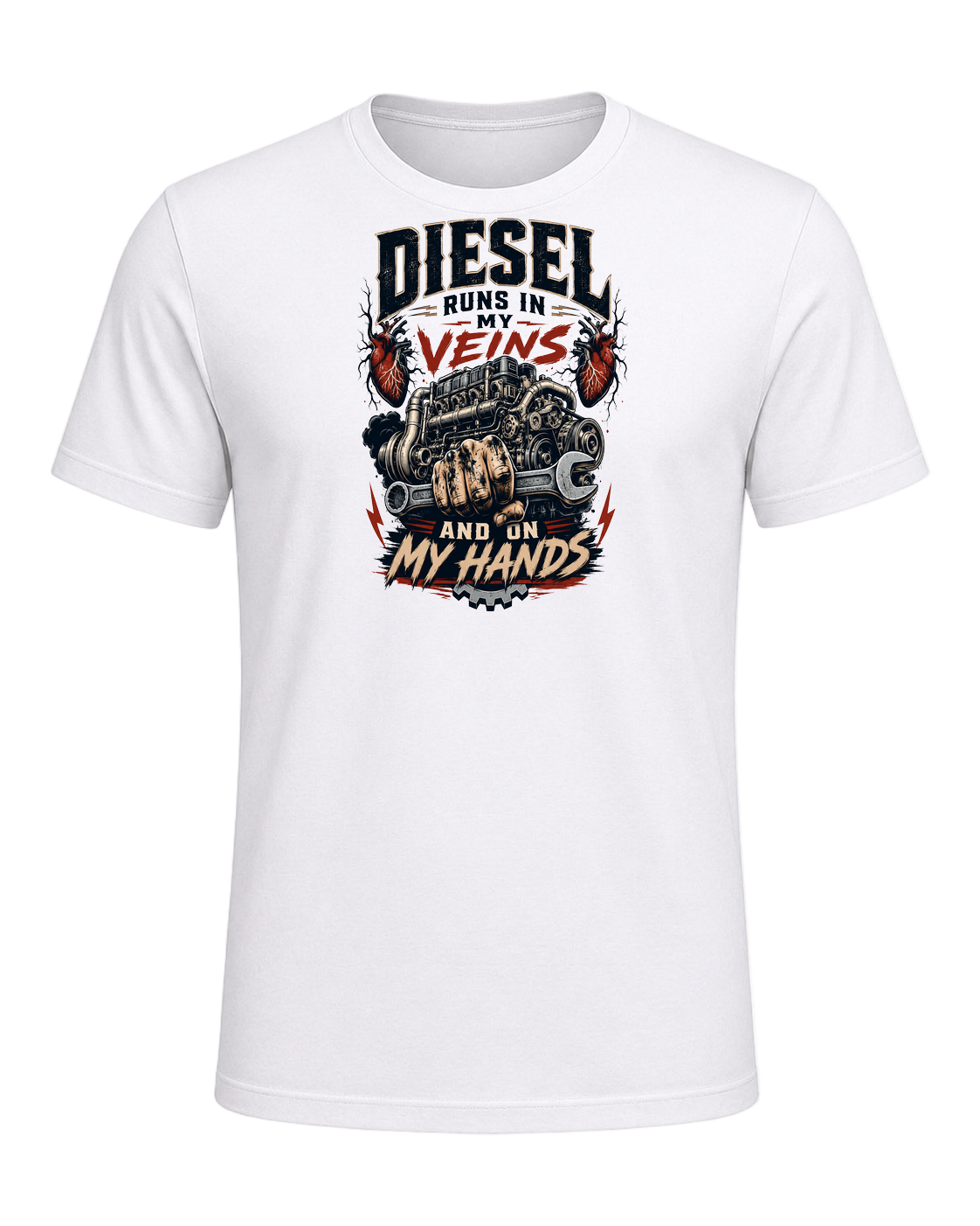 Diesel runs in my veins and on my hands — White