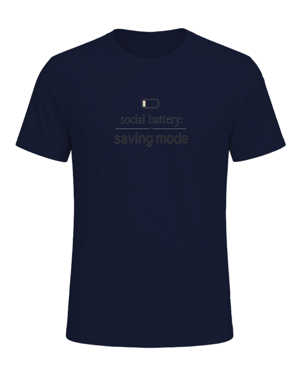 social battery: saving mode — Navy