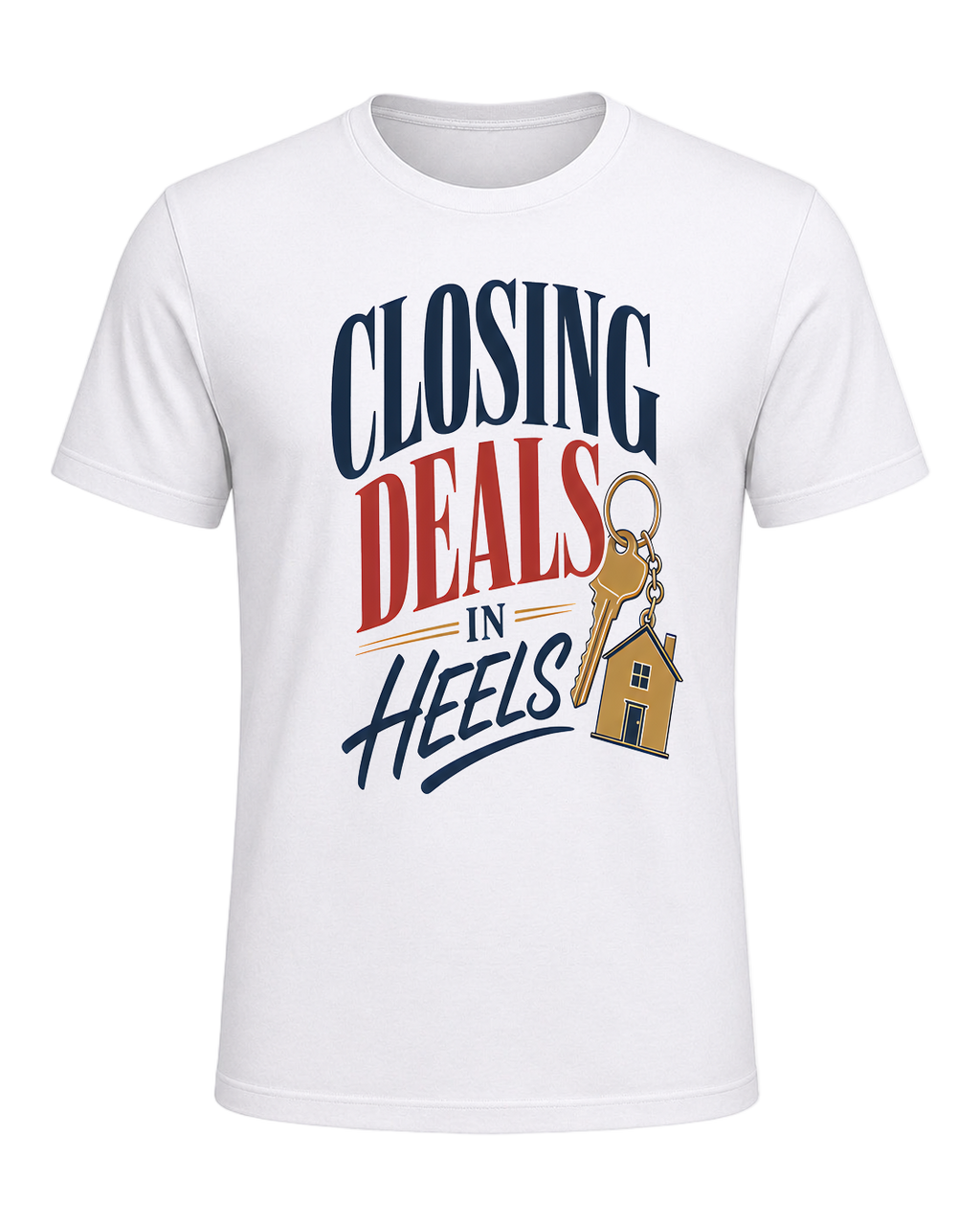 CLOSING DEALS IN HEELS — White