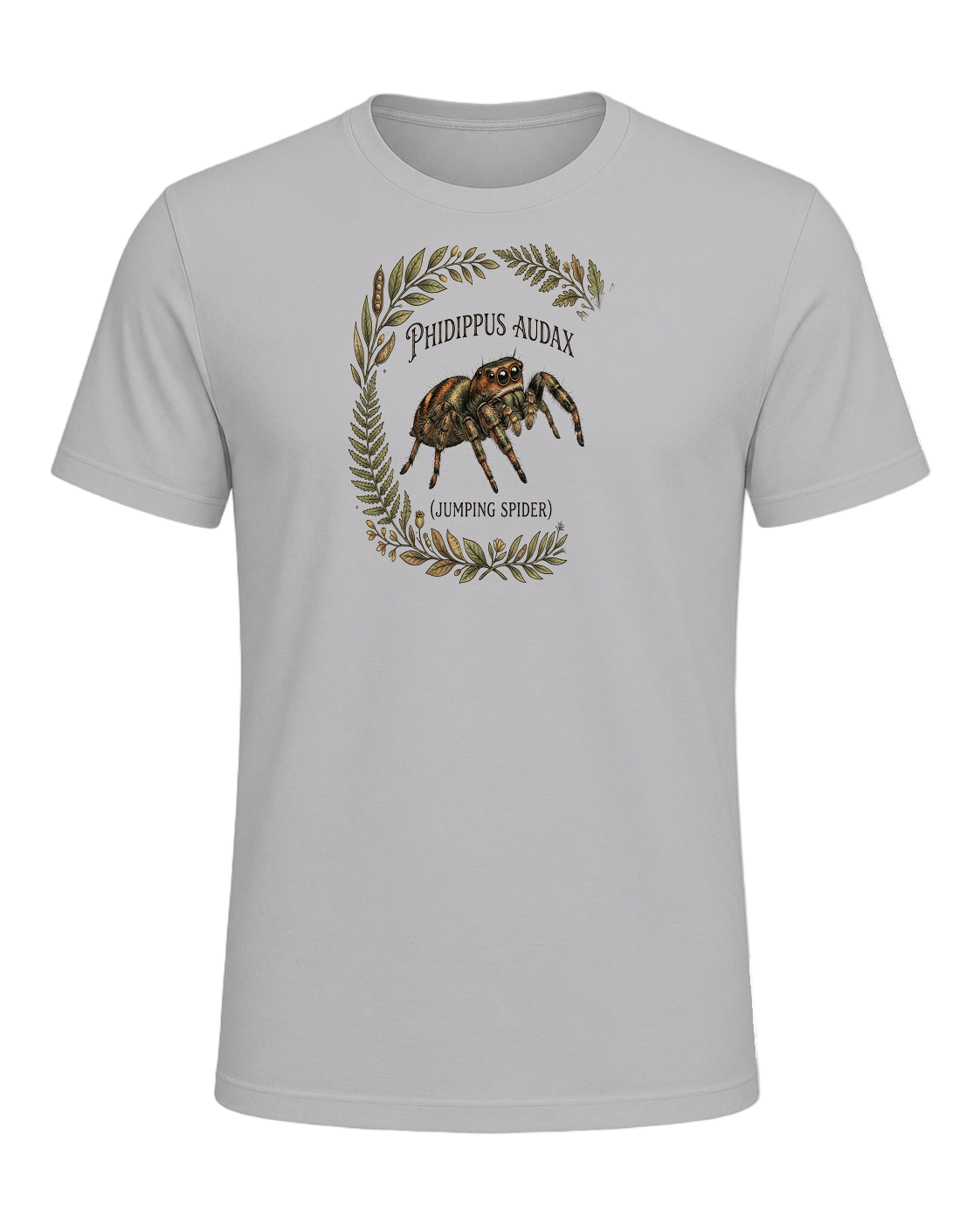 Jumping Spider Close-up Art — Athletic Heather
