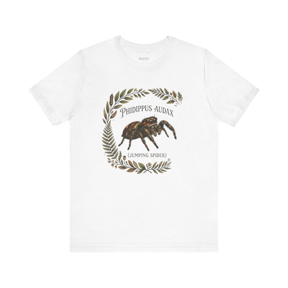 Spider Art T-Shirt — Enormous Eyes, Small Spider — t-shirt design