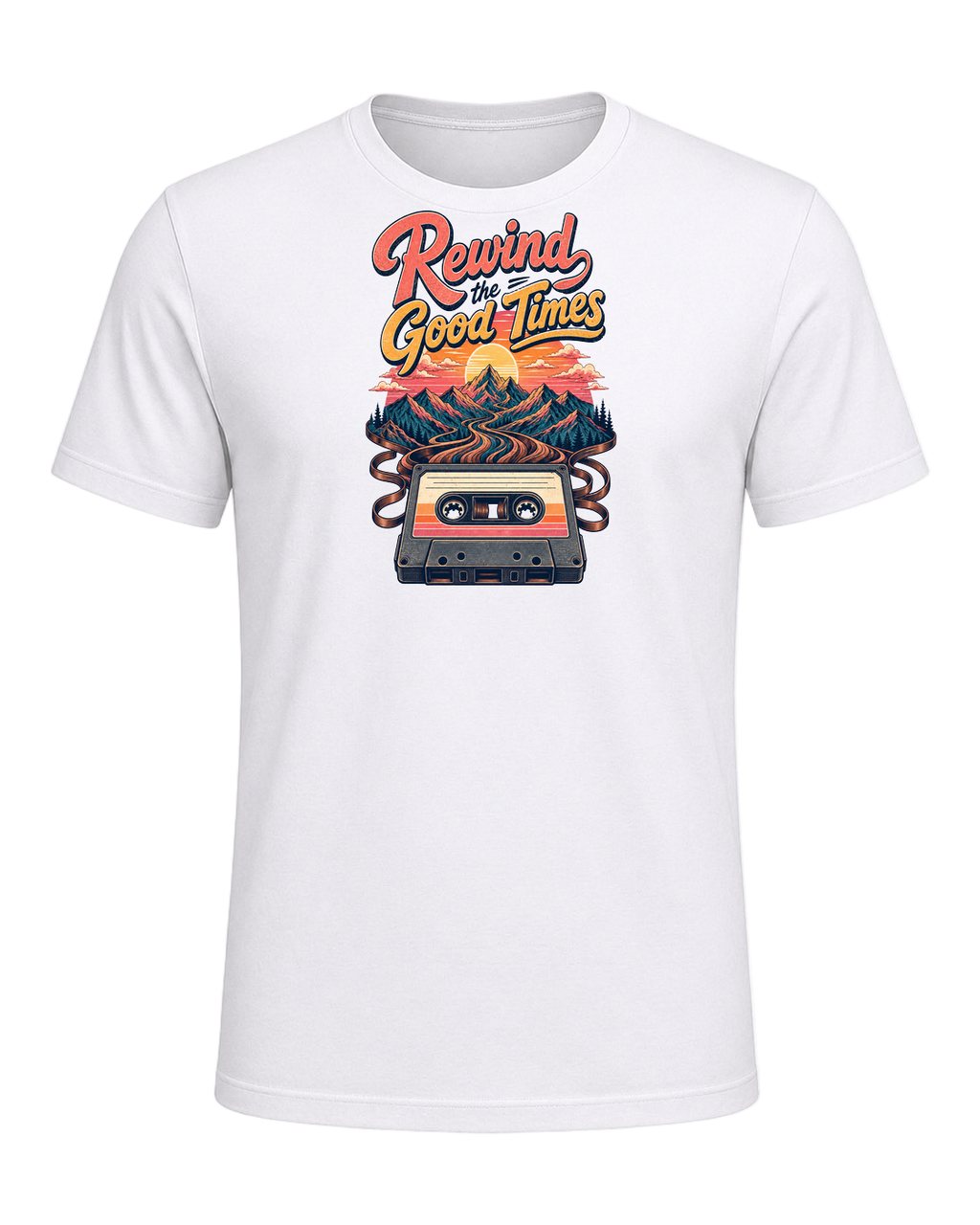 Cassette Tape Nostalgia — White