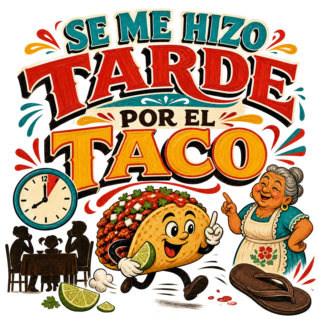 SE ME HIZO TARDE POR EL TACO
