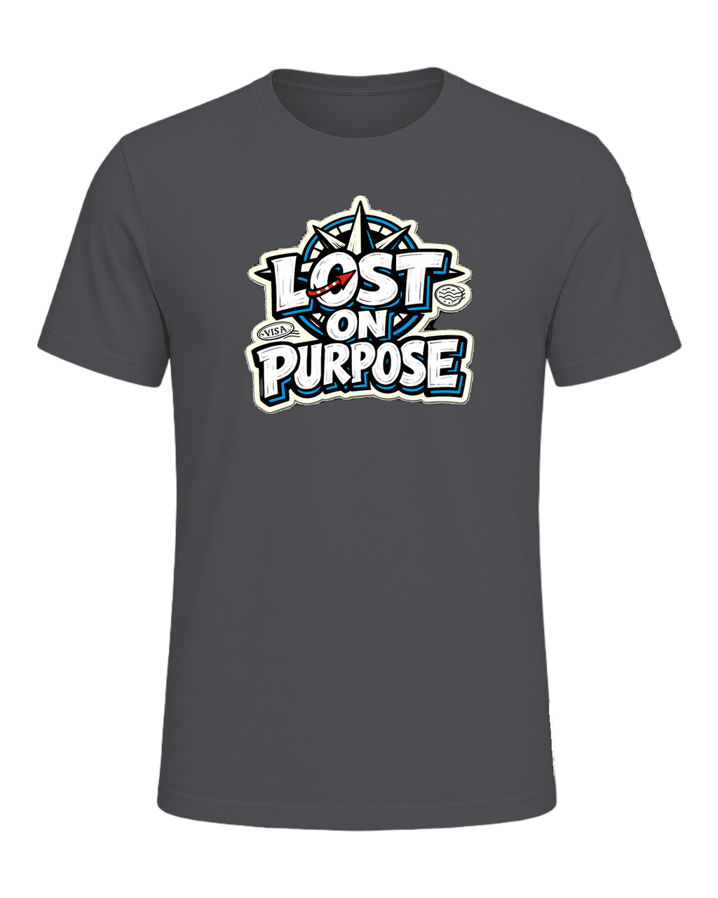 A loud travel tee for wanderers who treat detours like the destination. — Asphalt