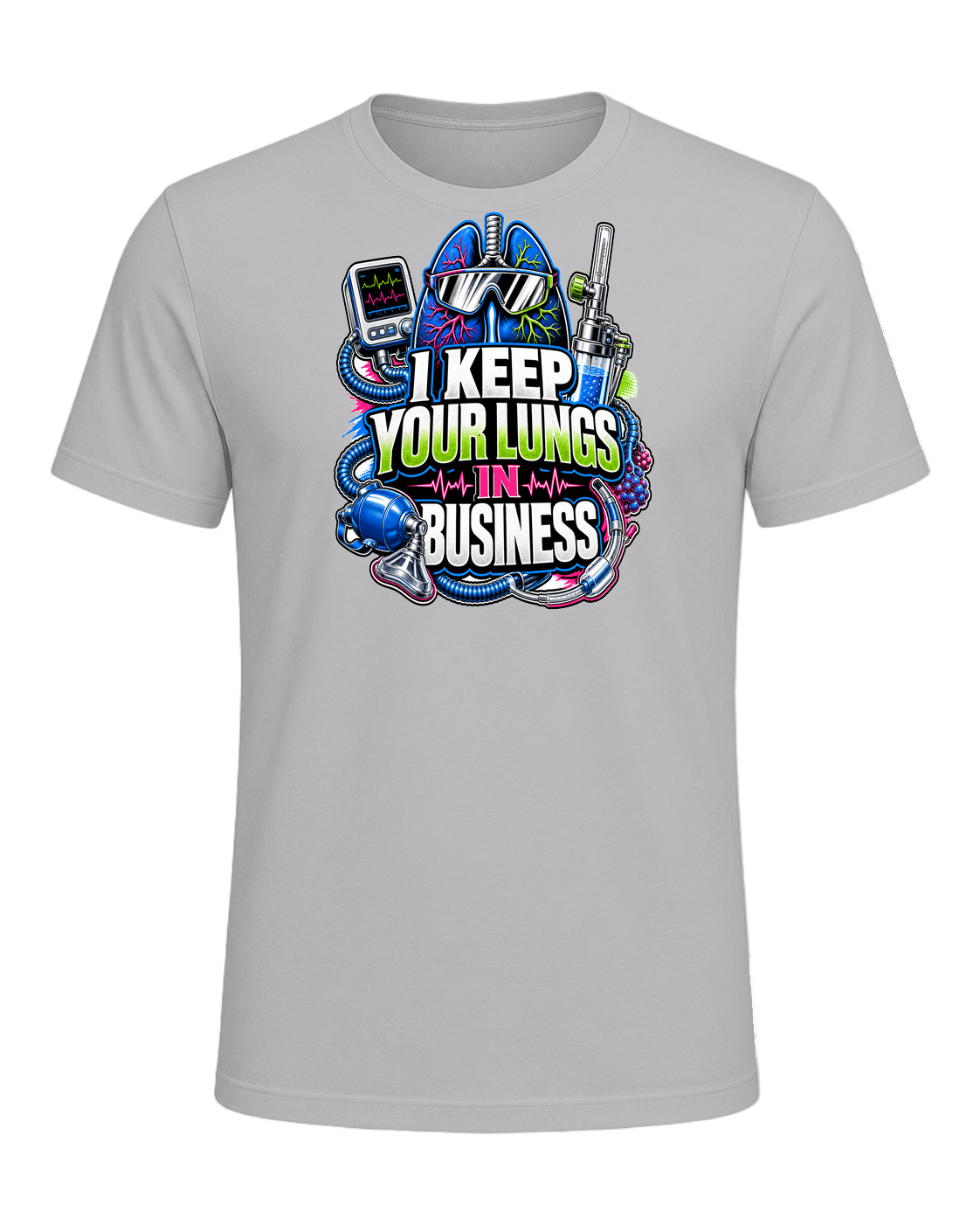 I KEEP YOUR LUNGS IN BUSINESS — Athletic Heather