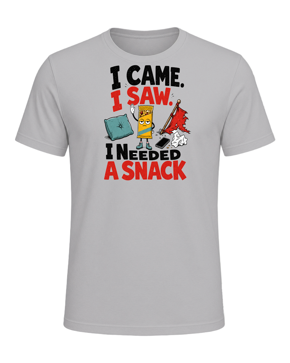 I CAME. I SAW. I NEEDED A SNACK — Athletic Heather