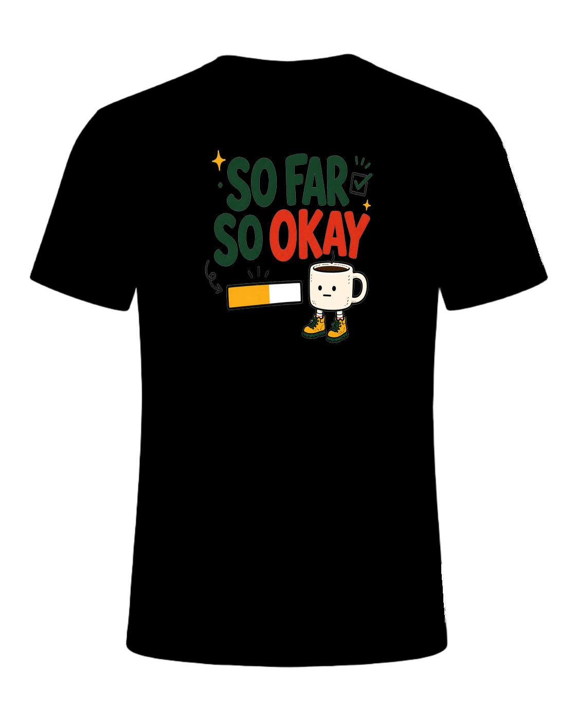 SO FAR SO OKAY — Black