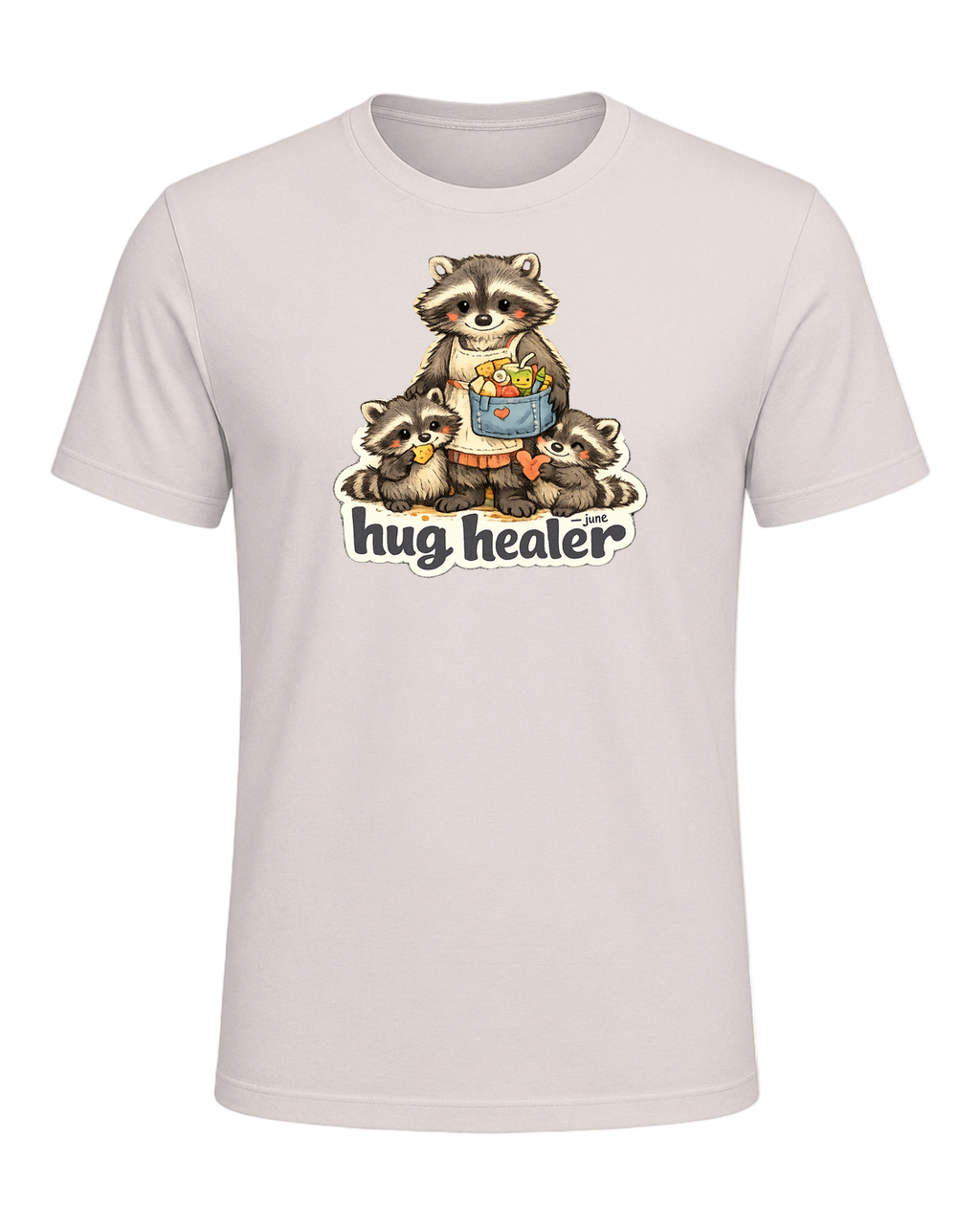 Snack Dealer, Hug Healer Tee — Heather Dust