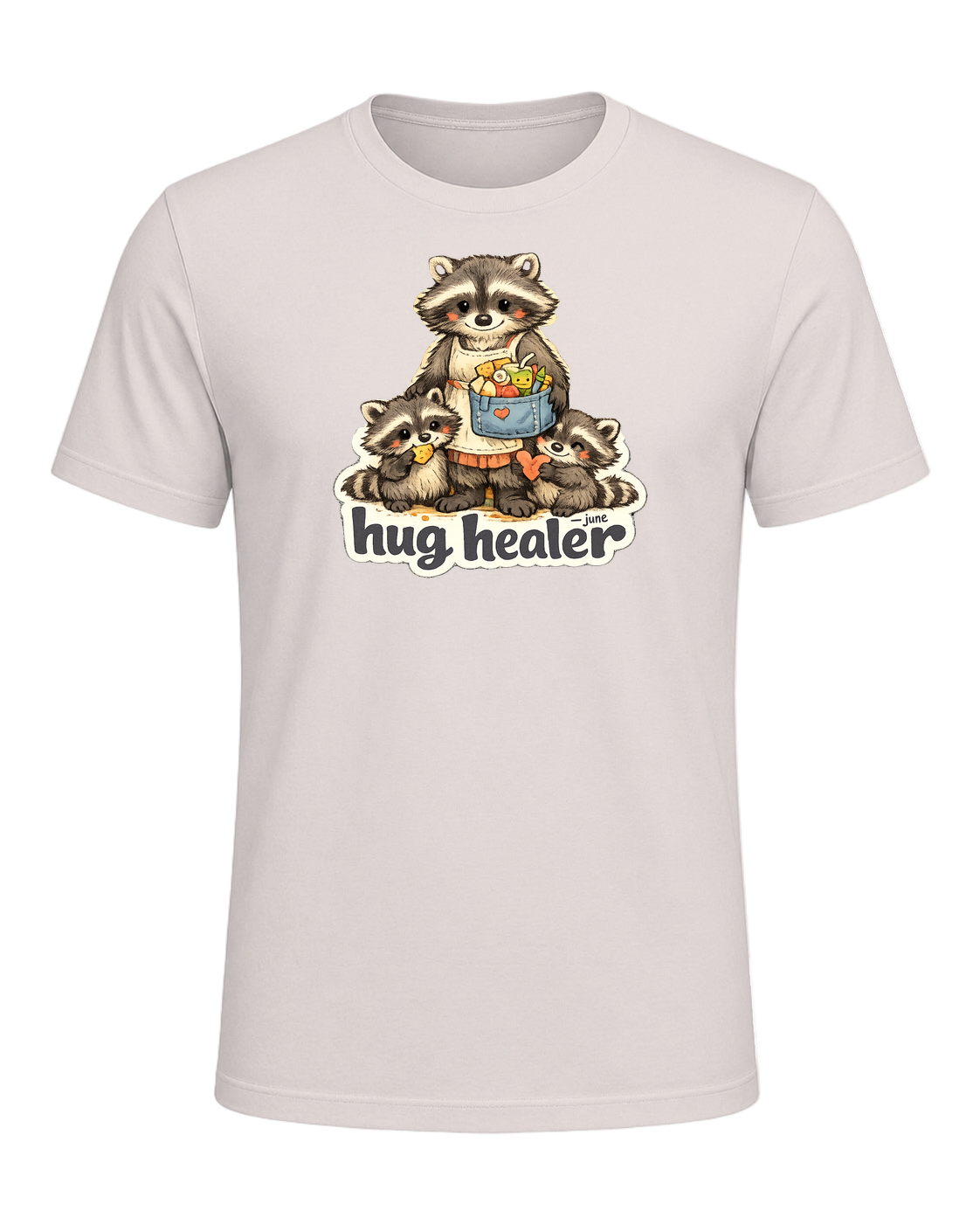 Snack Dealer, Hug Healer Tee — Heather Dust