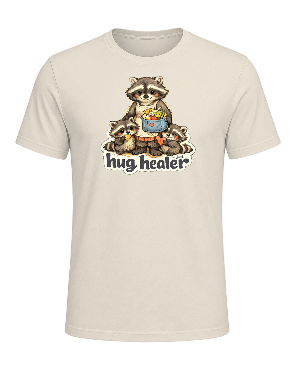 Snack Dealer, Hug Healer Tee — Heather Prism Natural