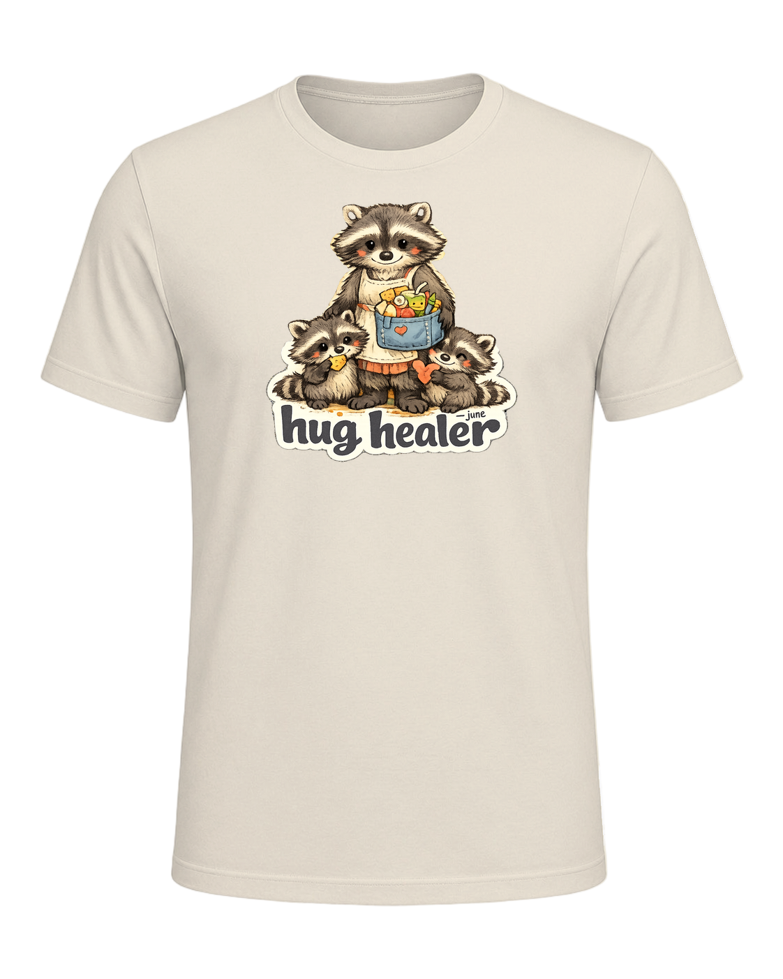Snack Dealer, Hug Healer Tee — Heather Prism Natural
