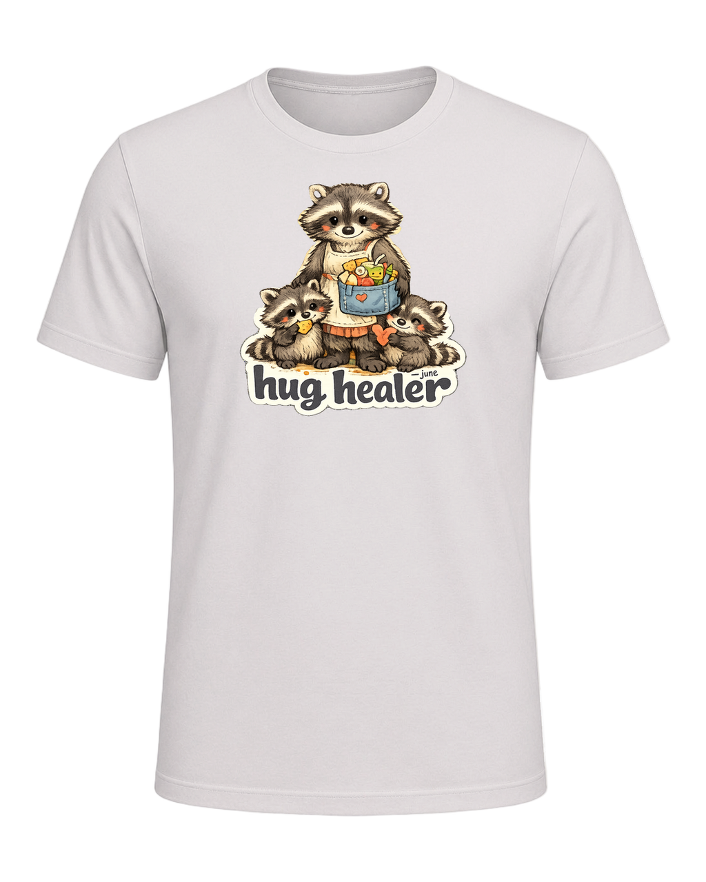 Snack Dealer, Hug Healer Tee — Vintage White