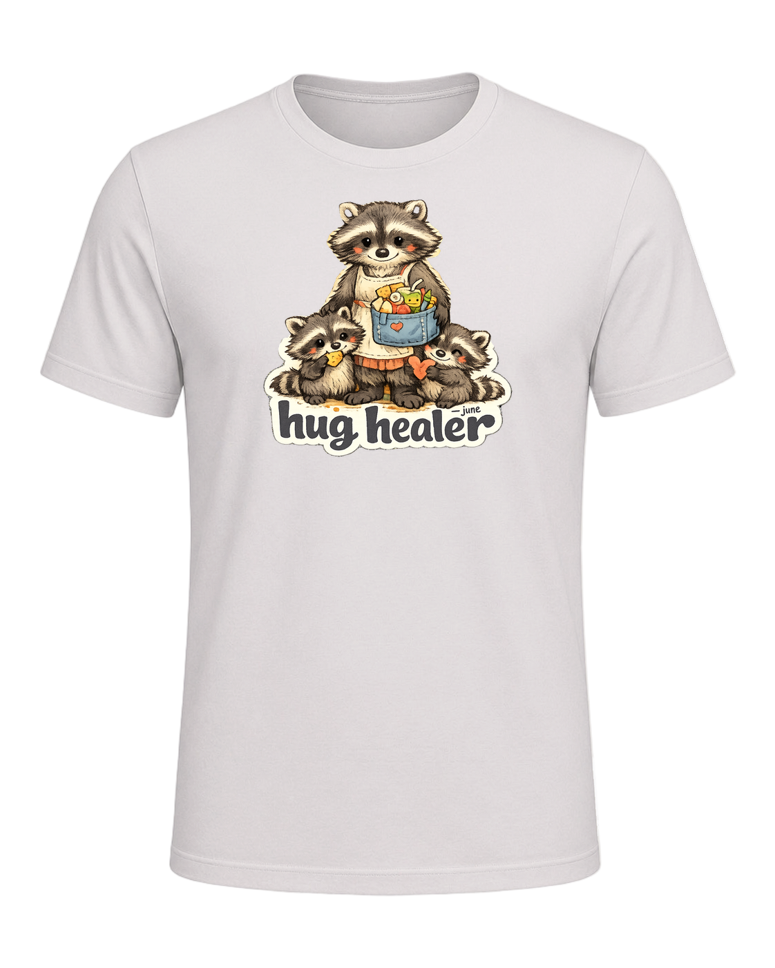 Snack Dealer, Hug Healer Tee — Vintage White