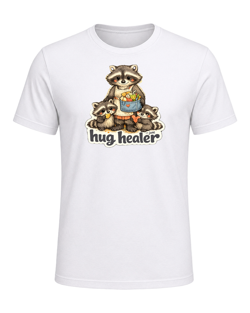Snack Dealer, Hug Healer Tee — White