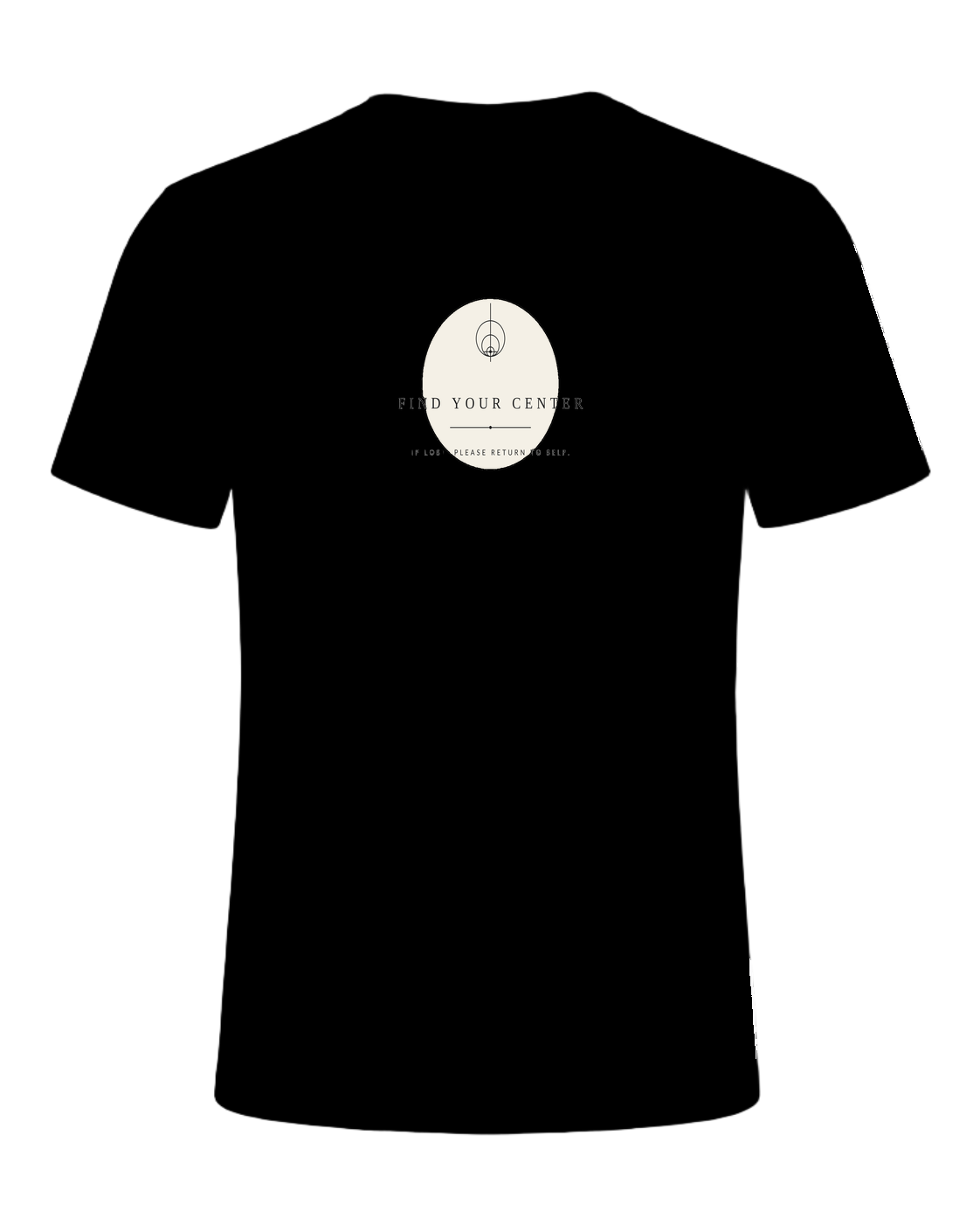 FIND YOUR CENTER — Black