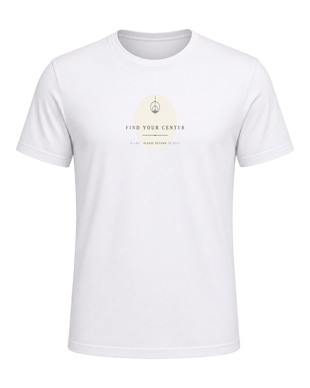 FIND YOUR CENTER — White