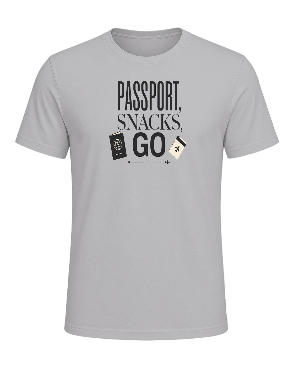 PASSPORT, SNACKS, GO — Athletic Heather