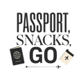 PASSPORT, SNACKS, GO
