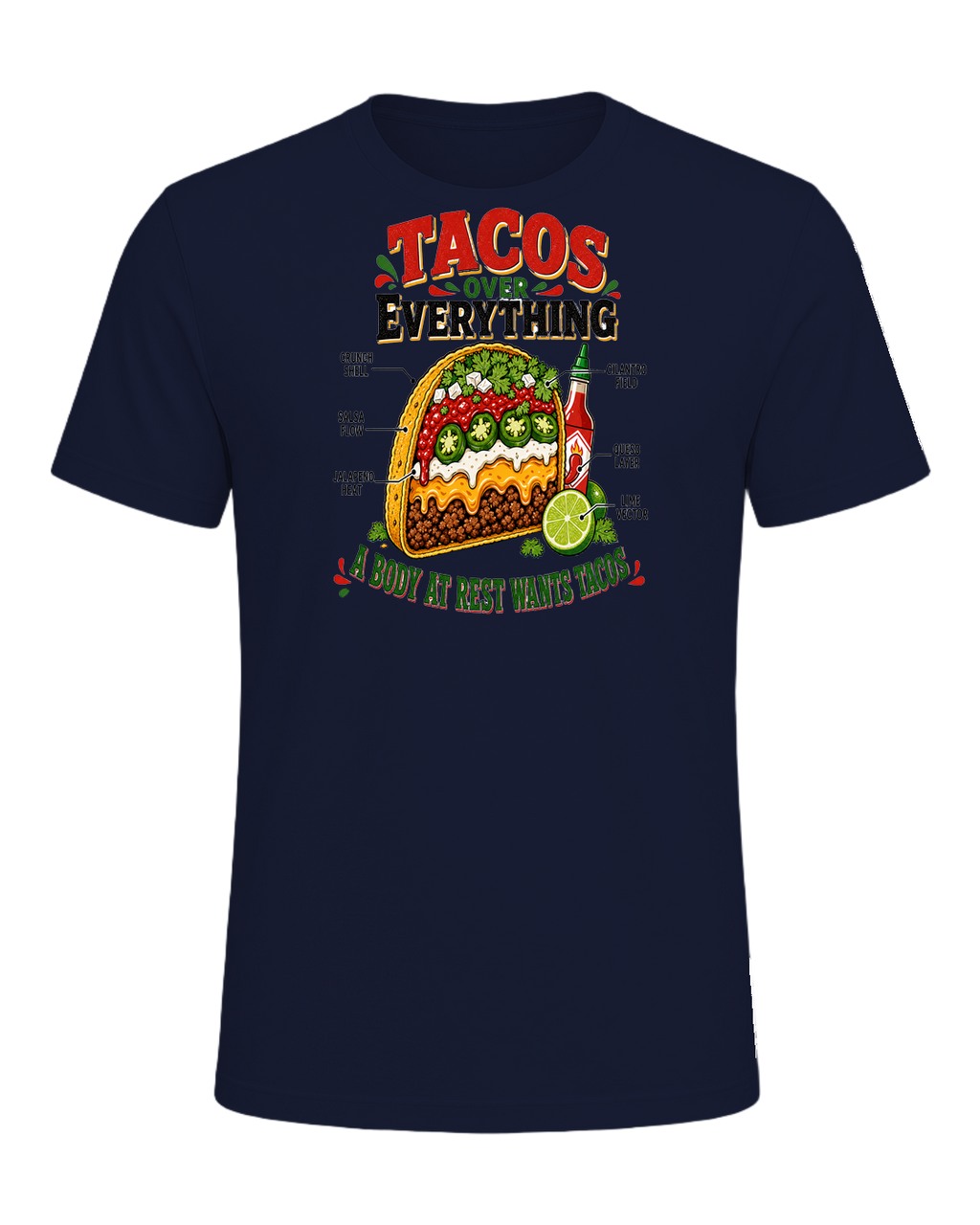 Tacos Over Everything — Navy