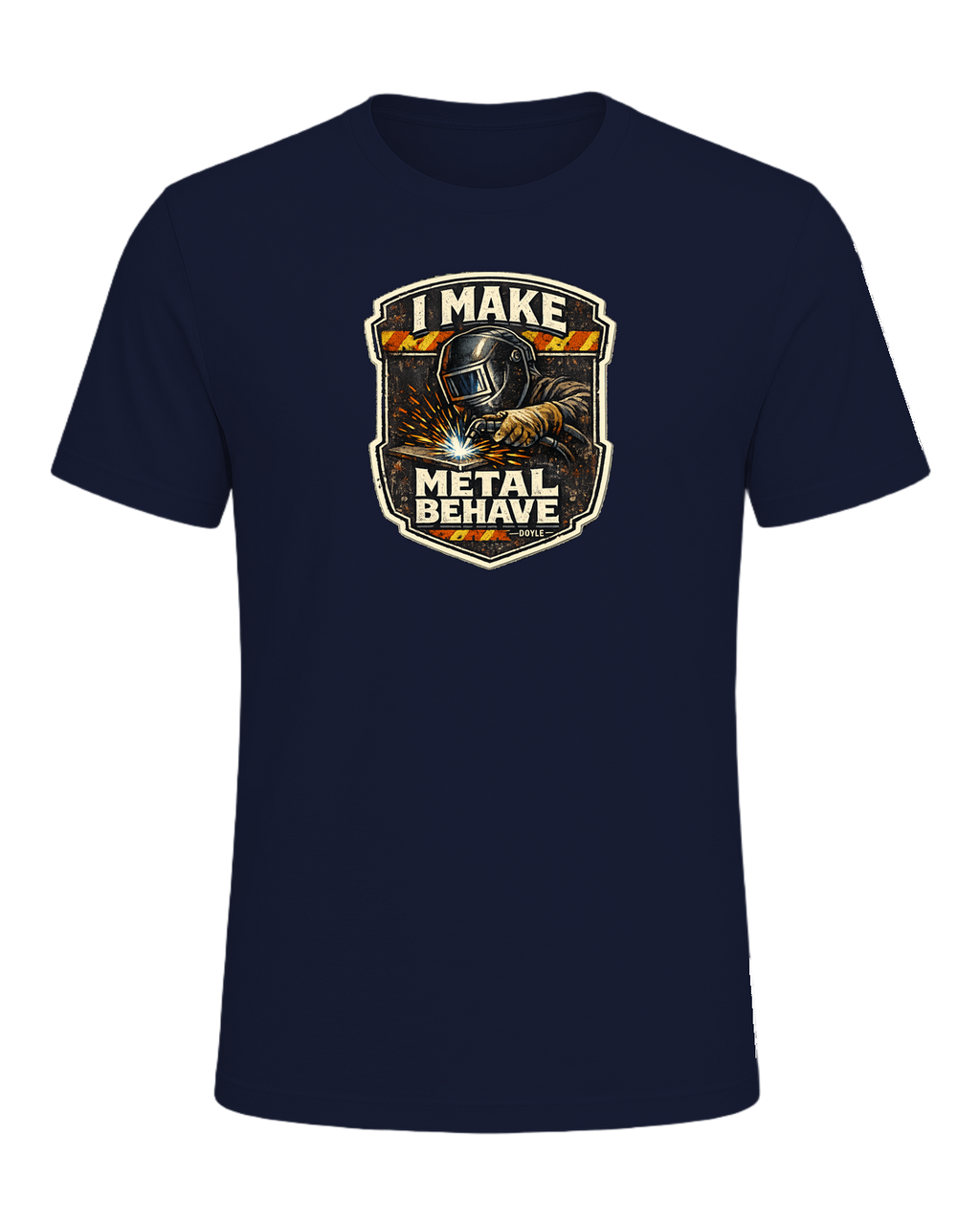 I Make Metal Behave Tee — Navy