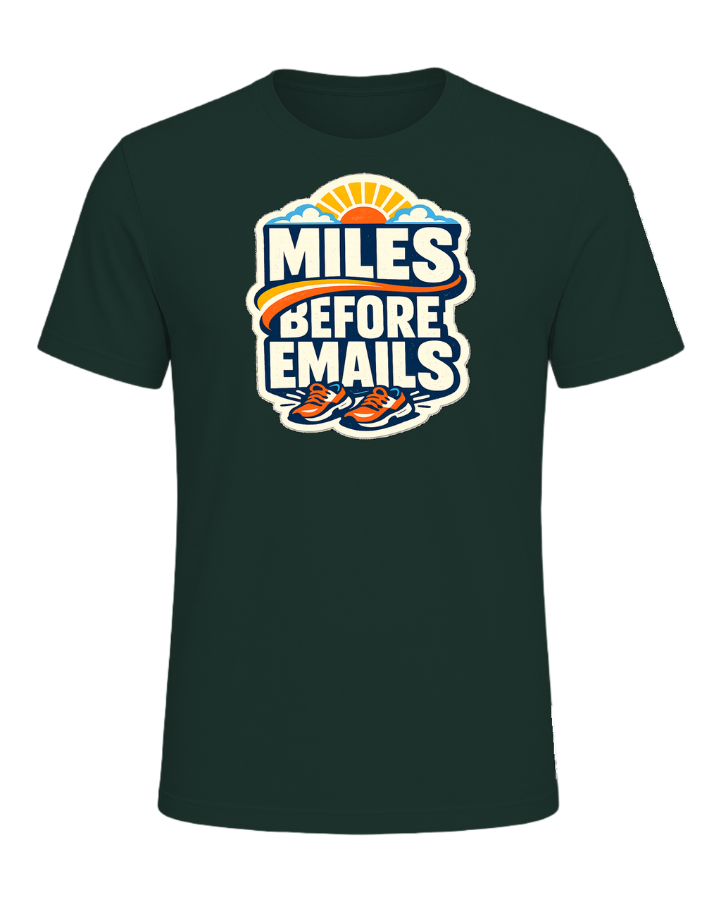Miles Before Emails Tee — Forest