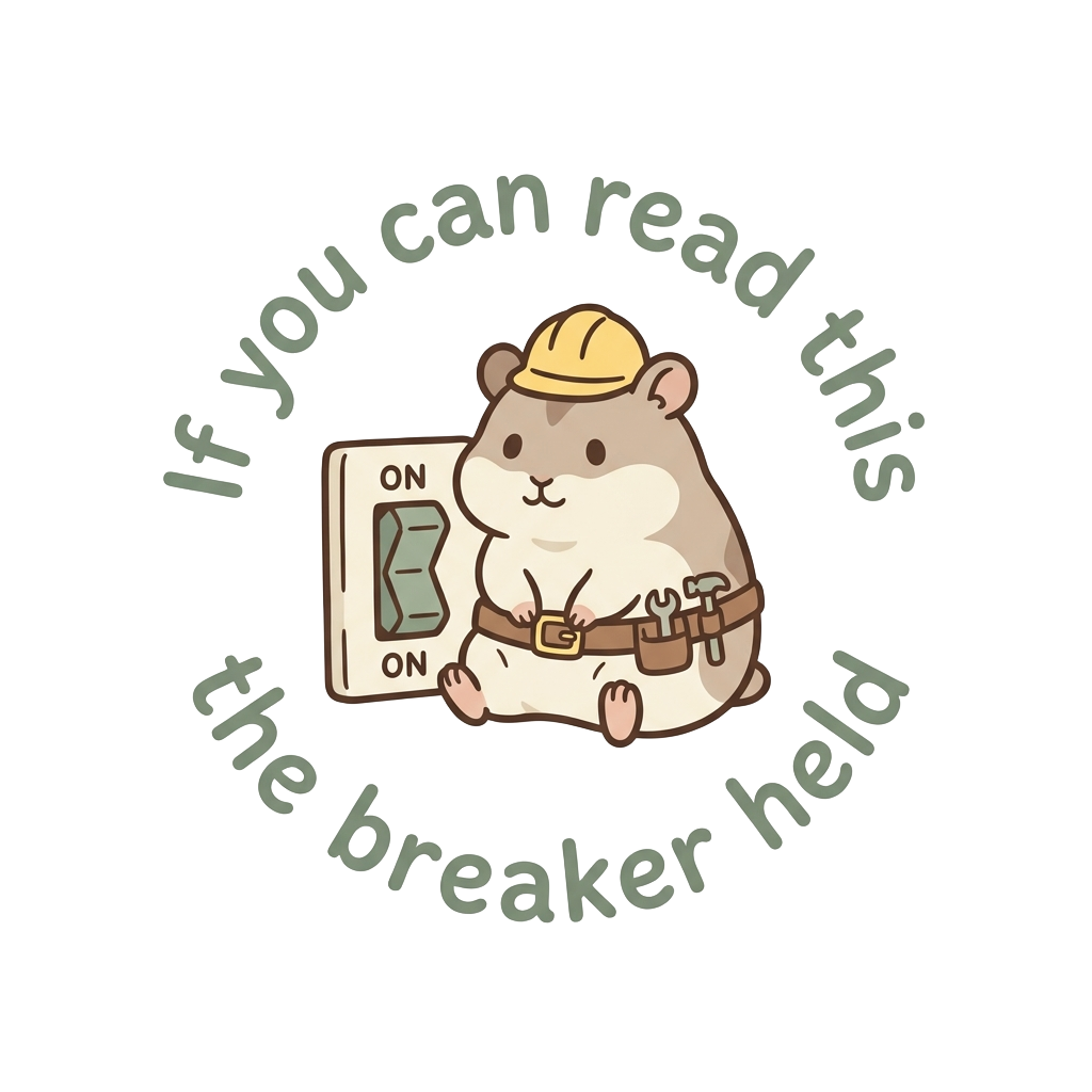 If you can read this the breaker held