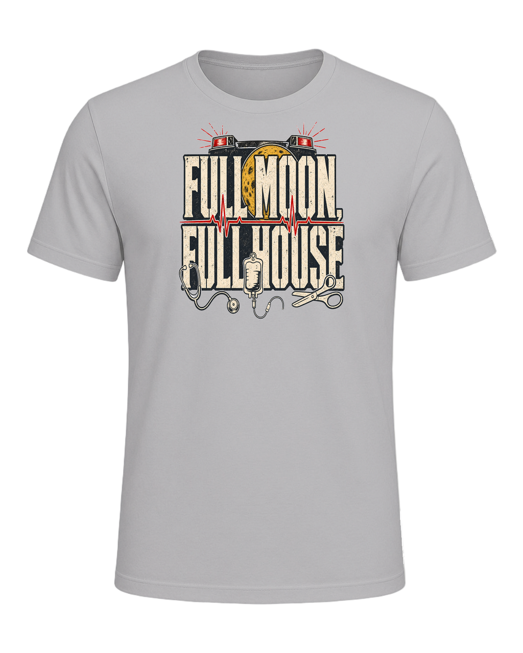 FULL MOON, FULL HOUSE — Athletic Heather