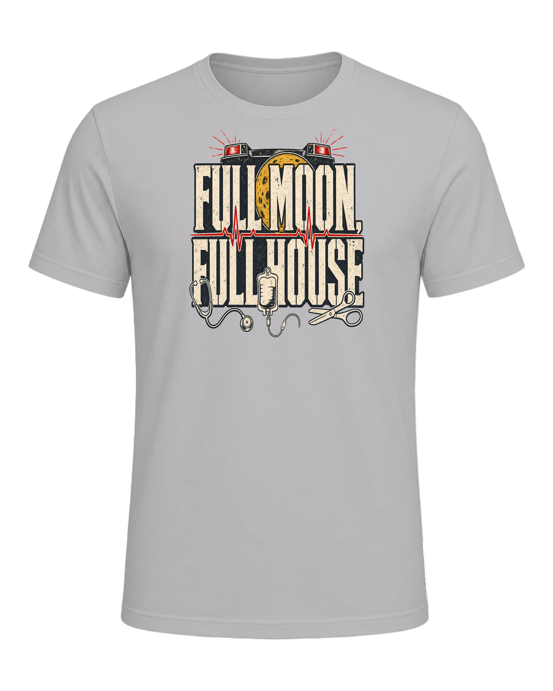 FULL MOON, FULL HOUSE — Athletic Heather