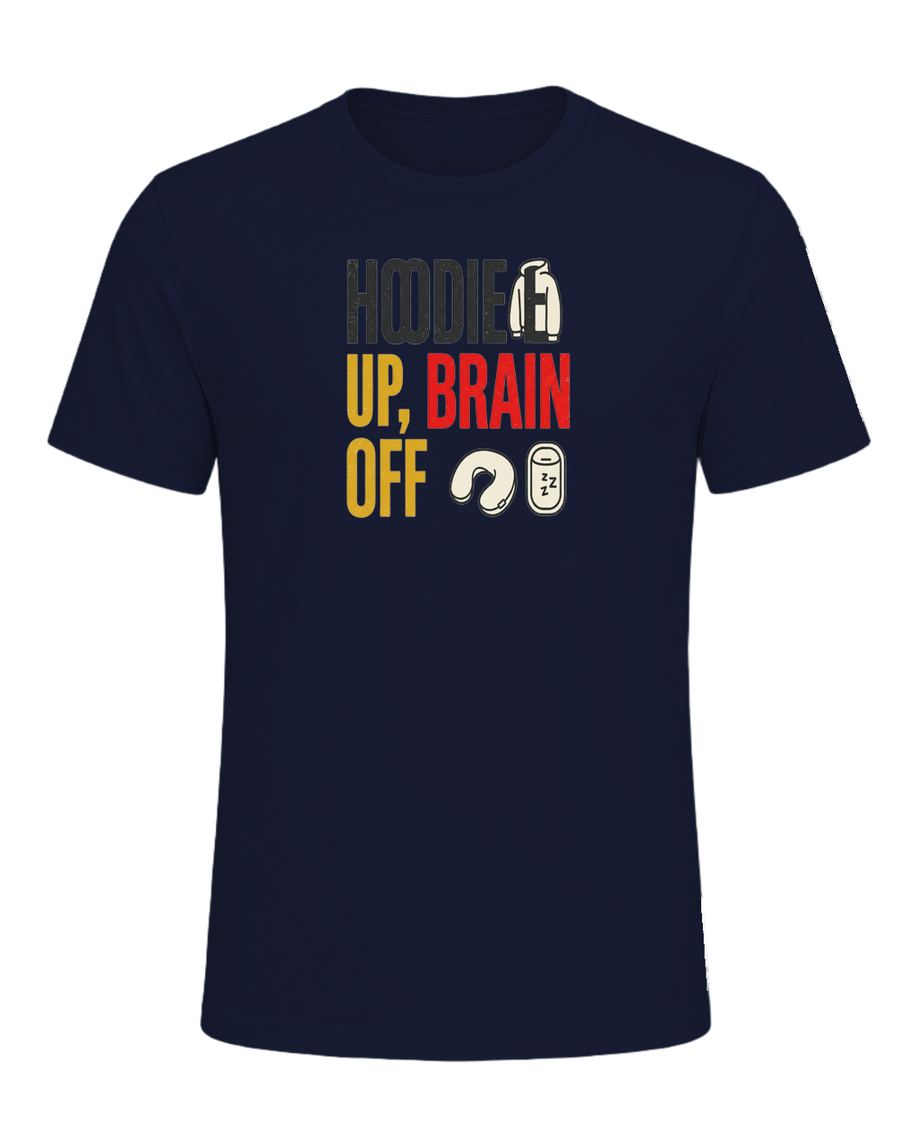 HOODIE UP, BRAIN OFF — Navy