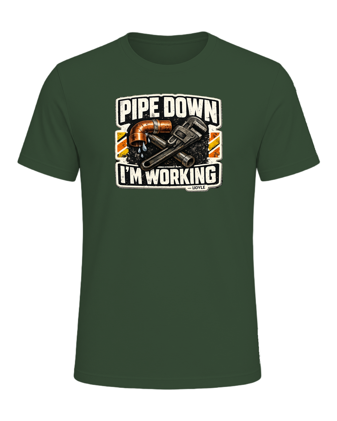 Pipe Down, I'm Working Tee — Heather Forest