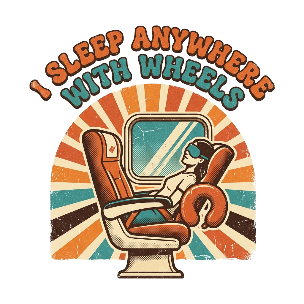I SLEEP ANYWHERE WITH WHEELS