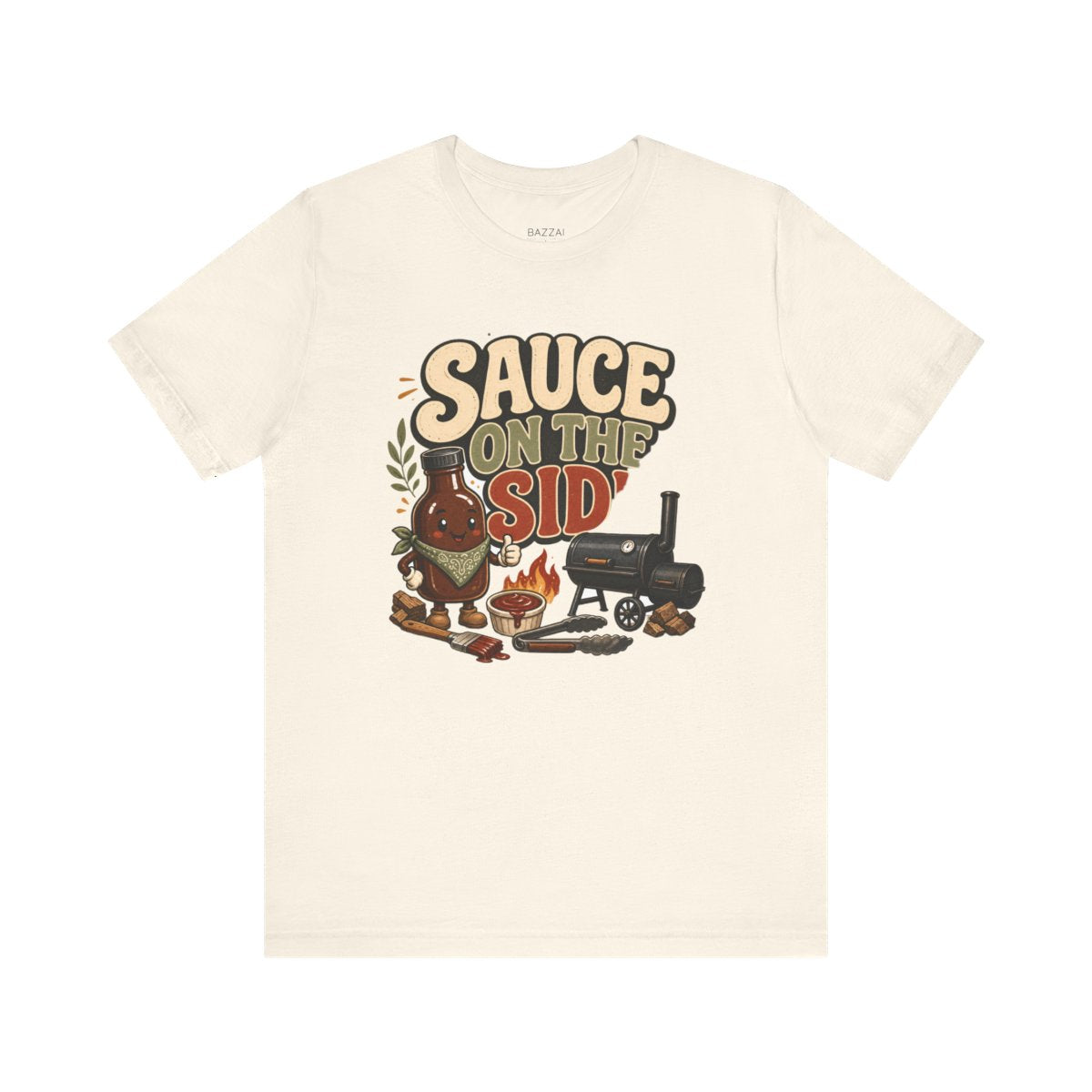Funny Grilling T-Shirt — Sauce on the Side — t-shirt design
