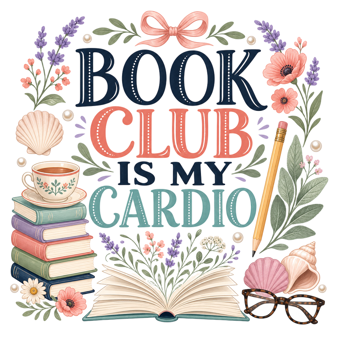 BOOK CLUB IS MY CARDIO - Playful Mascot Tee