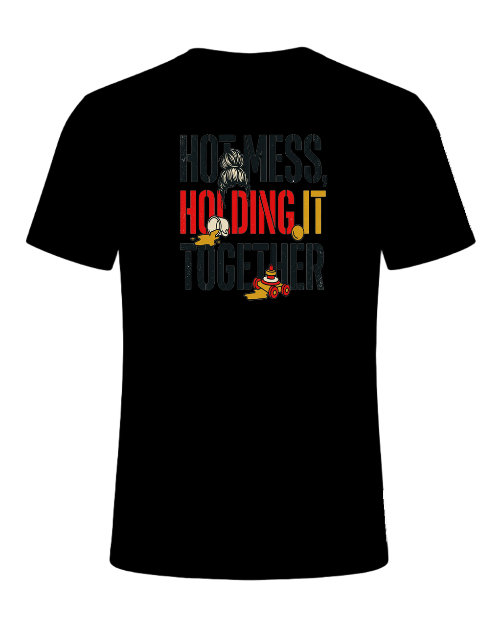 Hot mess, holding it together — Black