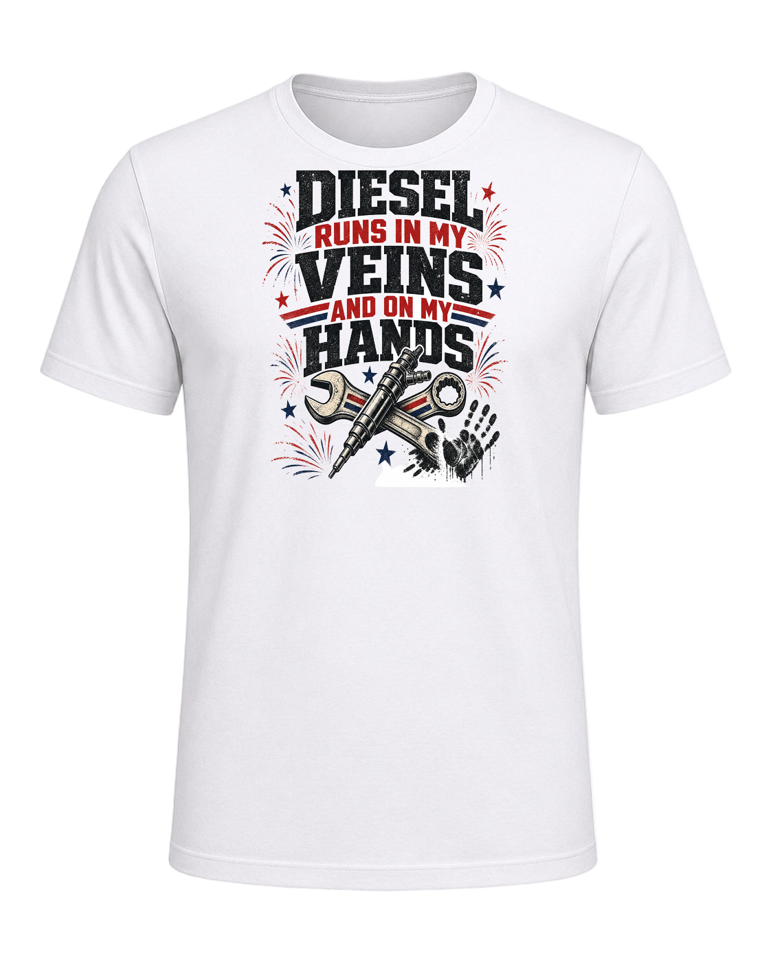 Diesel runs in my veins and on my hands — White